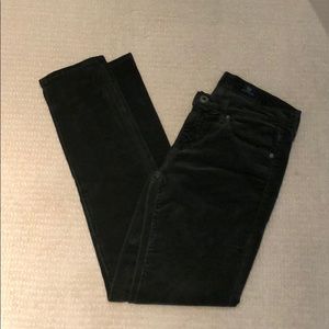 AG hunter green corduroy jeans